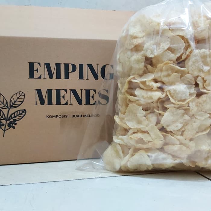 

Emping Menes Matang siap santap - Asin
