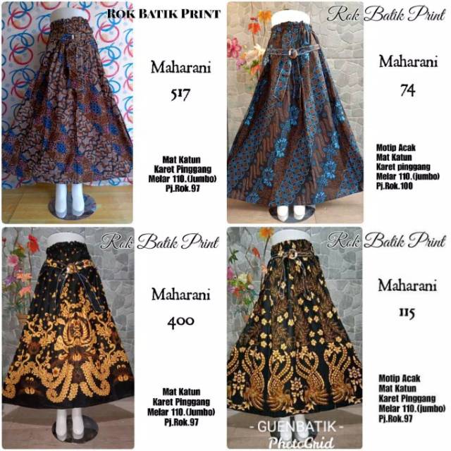 ROK BATIK PRINT MAHARANI original BATIK PEKALONGAN