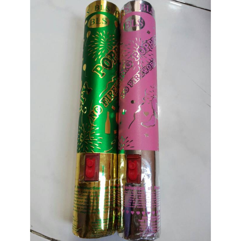 Terlaris Confetty Tekan Popper BLS 30cm Confetti Wedding Party Murah Grosir
