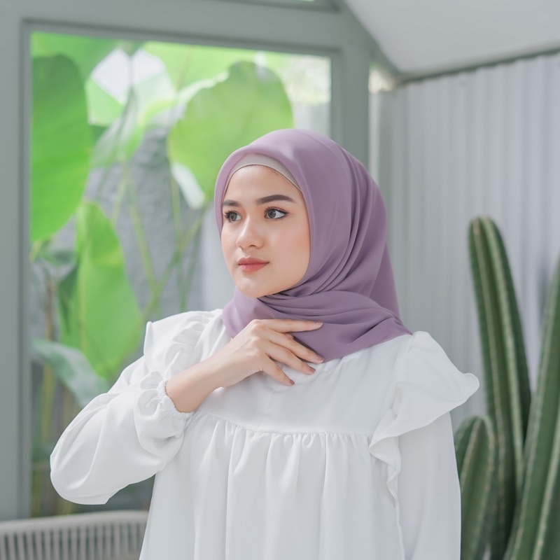 HIJAB BELLA SQUARE / HIJAB POLYCATTON-Amethys