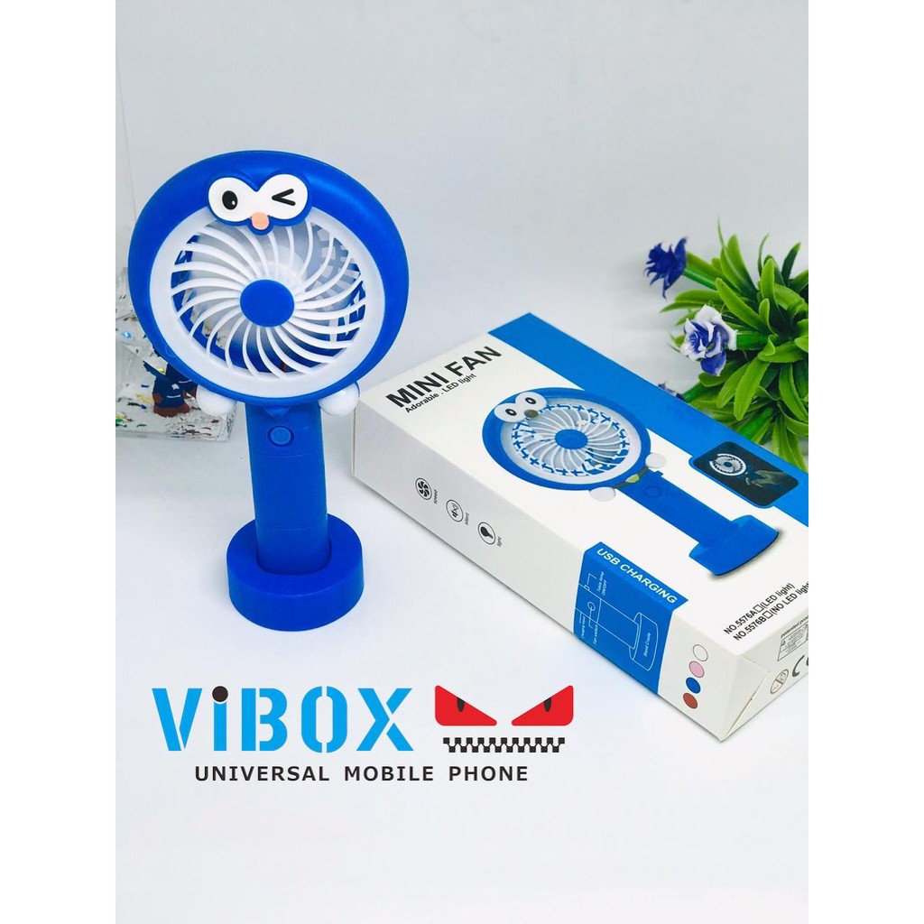 KIPAS ANGIN MINI FAN KIPAS PORTABLE KIPAS ANGIN GENGGAM KARAKTER LUCU