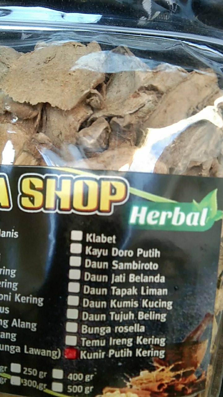 Kunyit Putih/ Temu Mangga Kering 200 Gr