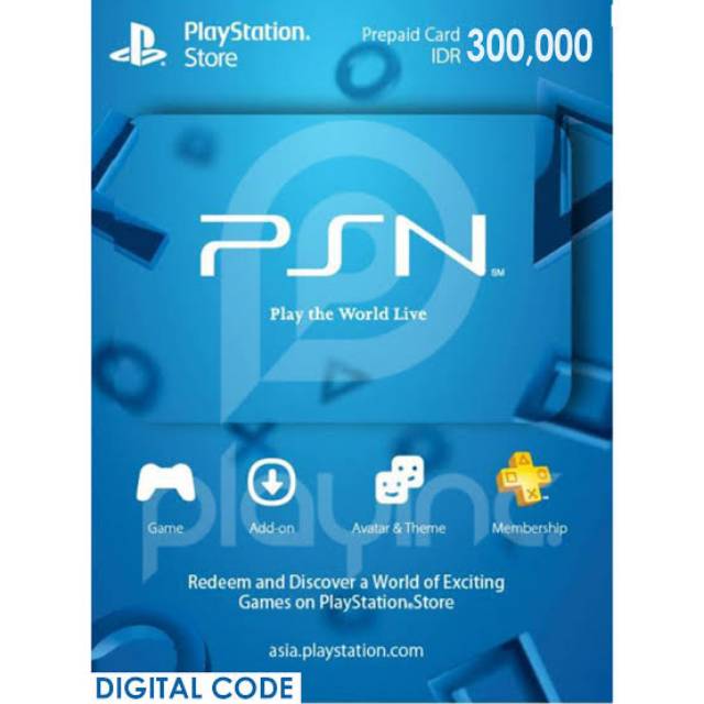 Jual Playstation Network Voucher 300.000 m3 Shopee Indonesia