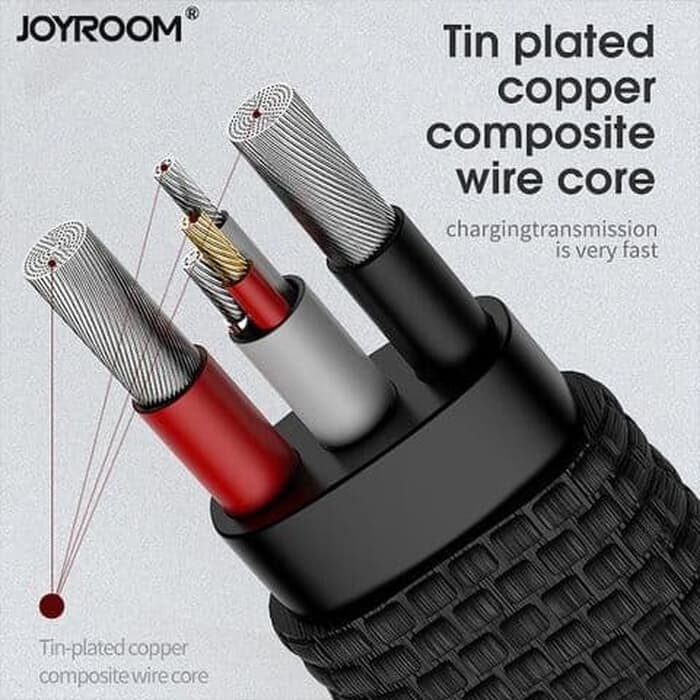 Joyroom Cable lighting fast charging flat Data SM359 RED