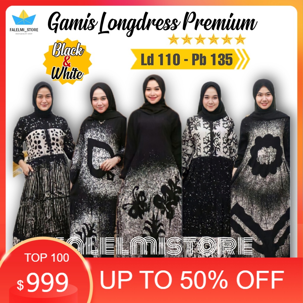 Gamis Long Dress Daster Panjang Batik Pekalongan Rayon Premium Asli Terbaru Lengan Panjang Kekinian 