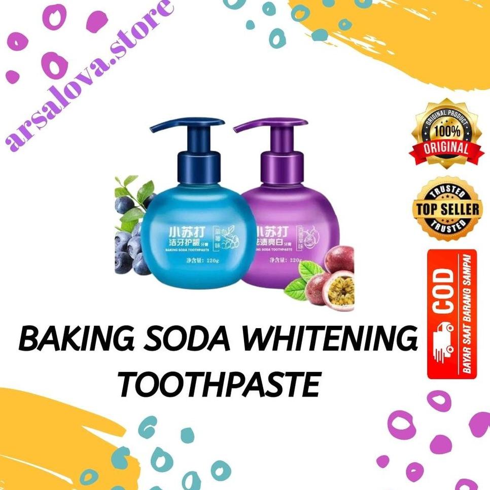 a81¥ BAKING SODA TOOTHPASTE / ODOL VIRAL / ODOL PEMUTIH GIGI 220gr