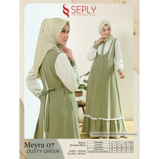GAMIS SEPLY MEYRA 07 DUSTY GREEN | MEYRA 07 CLASSIC BLUE | MEYRA 07 PARIE SAND | MEYRA 07 UNGU