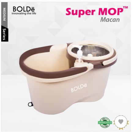 Bolde Super Mop Macan Alat pel Generasi Terbaru Membersihkan Lantai Tanpa Ribet- Random