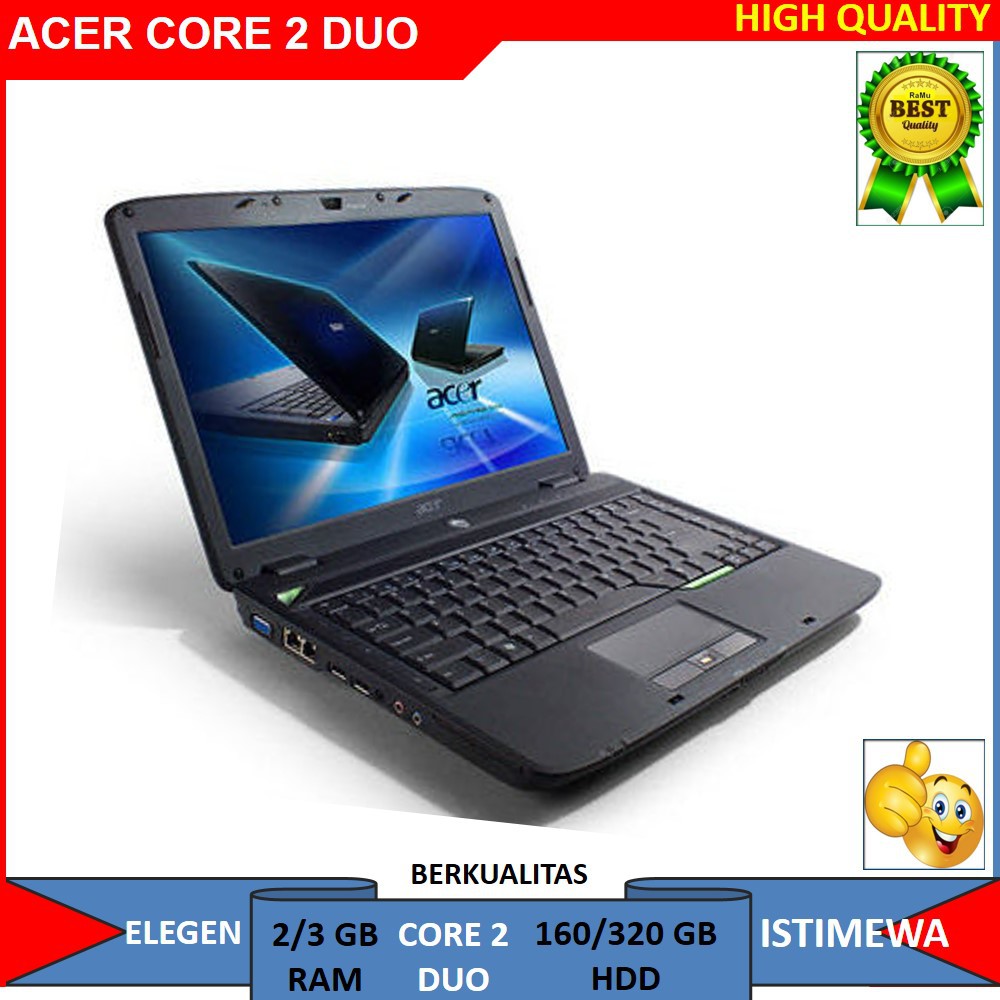 LAPTOP ACER CORE 2 DUO SECEND BERKUALITAS