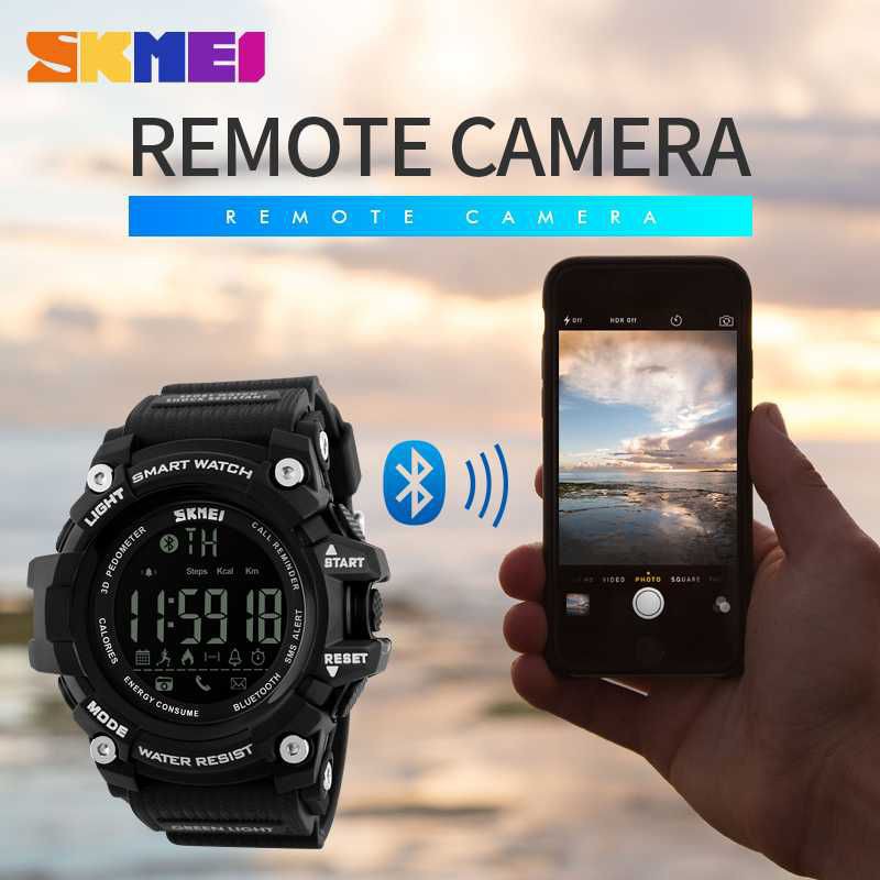 SKMEI jam tangan pria Smartwatch bluetooth