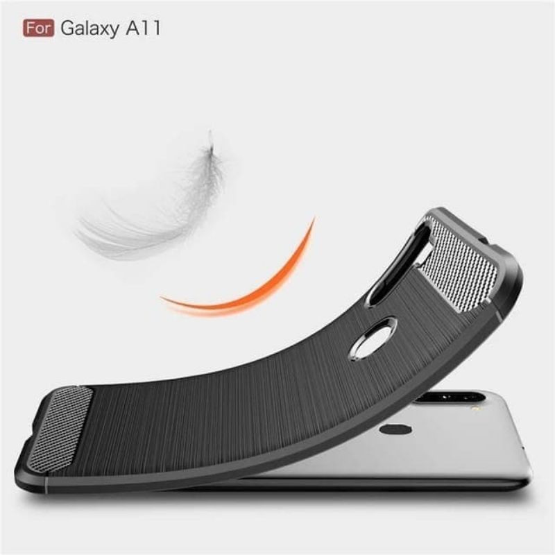 Case Samsung A11/M11 Fiber Carbon Ultimatte Premium Quality