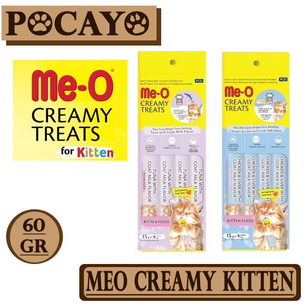 Makanan Kucing Meo Creamy All Varian 60gr