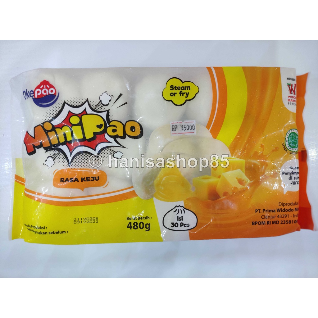 

Okepao MiniPao Bakpau Mini isi 30 pcs