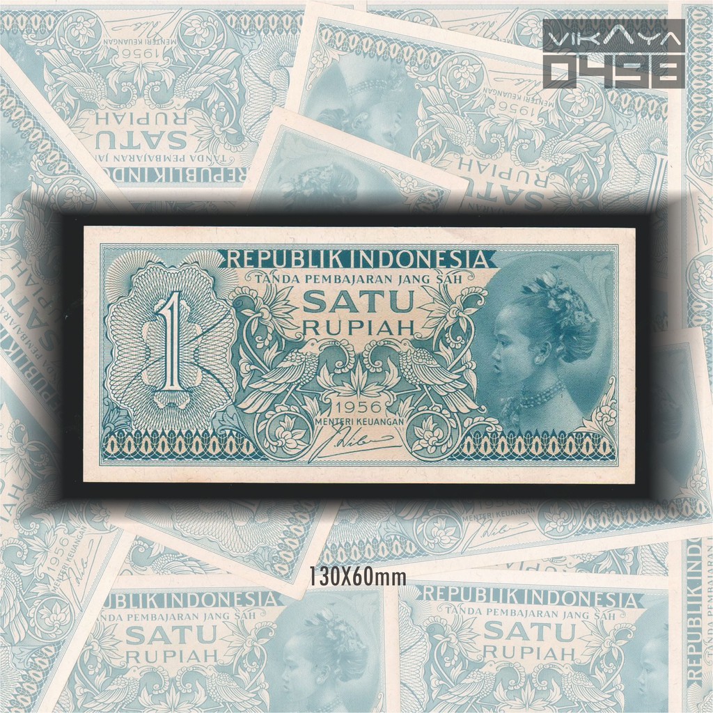 [TP498] Uang Kuno Pecahan 1 Rupiah Seri Suku Bangsa II Tahun 1956