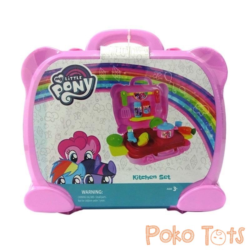 Happy Toon My Little Pony Kitchen Set Case Mainan Masakan Koper Anak Perempuan