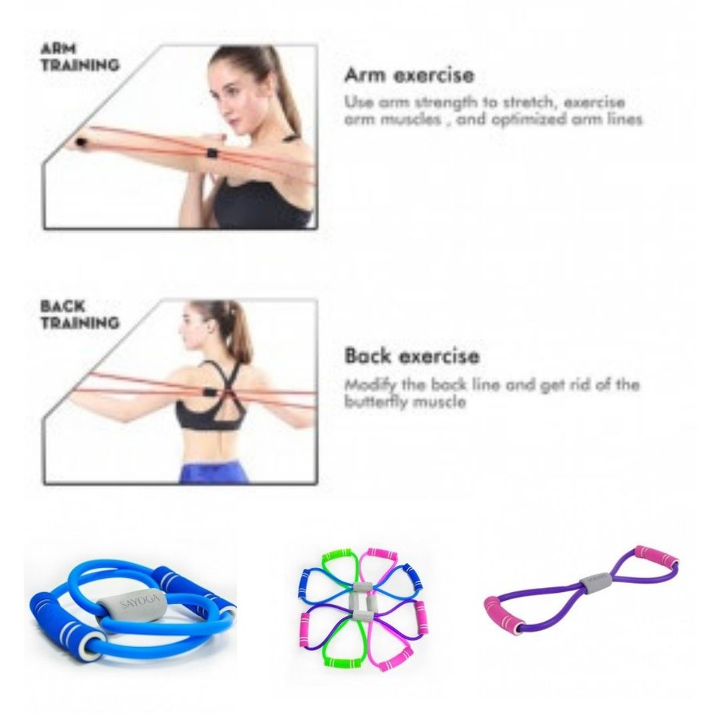 Alat Tarik Tali Stretching Yoga Fitness Power Resistanace 111140