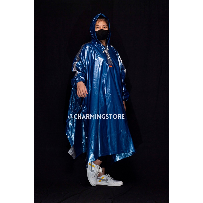 Jas Hujan Ponco ELMONDO Mantel Hujan Ponco Lengan Jumbo Jas Hujan Ponco Big Size Jas Hujan Poncho