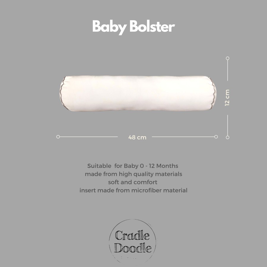 Cradle Doodle - Newborn Pillow &amp; Bolster Set