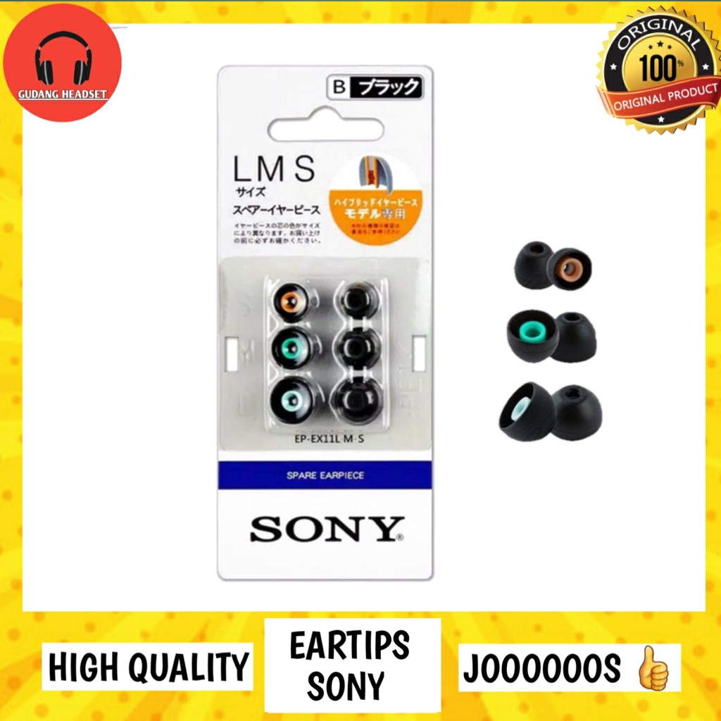 Sony Eartips Original 3 pasang S - M - L