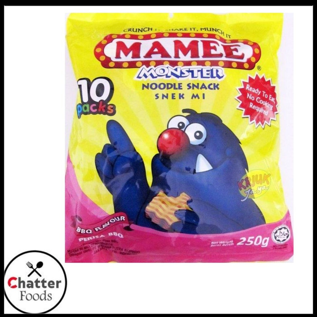 

Makanan Ringan / Snack / Cemilan / Mie Mamee Monster BBQ Flavour Noodle Snack