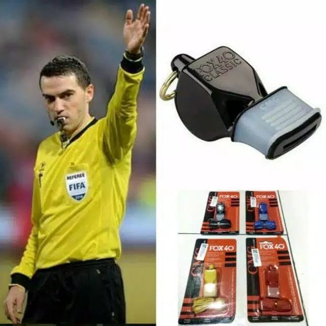 Peluit pluit FOX40 Classic Wasit Pelatih Bola basket voli parkir murah