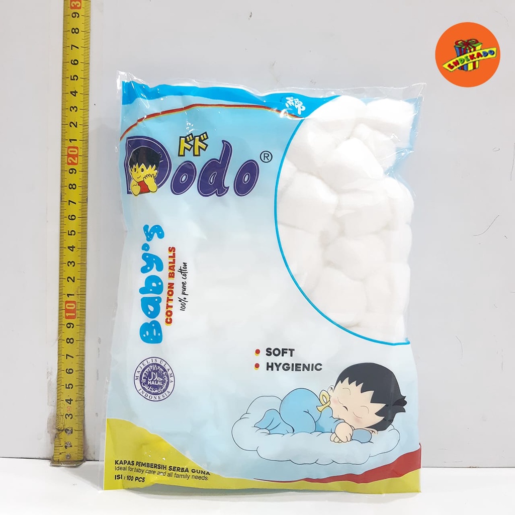 MAKASSAR! DODO COTTON BALL 100PC - Kapas Bayi