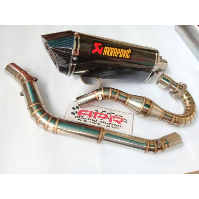 Knalpot Akrapovic For CRF250 Rally CRF 250 Rally Fulset tinggal pasang