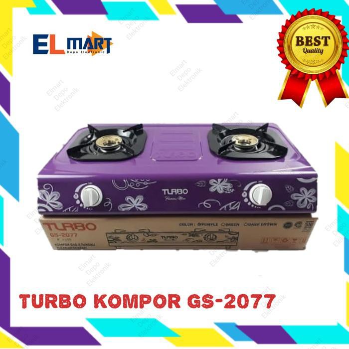 Promo TURBO kompor gas 2 tungku GS 2077 / GS2077 - kompor warna - Ungu Berkualitas