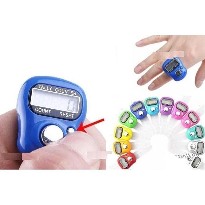 Alat Hitung Tasbih Digital Elektronik Pink Lucu Finger Counter Mini Jari
