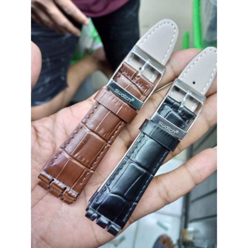 strap tali jam tangan Swatch 19 mm band /strap Swatch 19 mm kulit