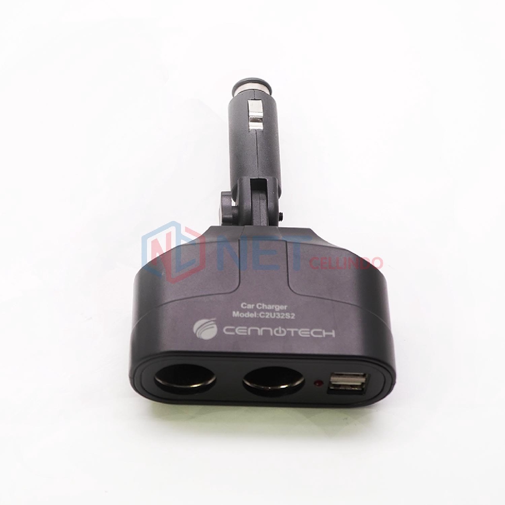 TRAVEL ADAPTER CHARGER CAR CENNOTECH C2U32S2 2USB PORT