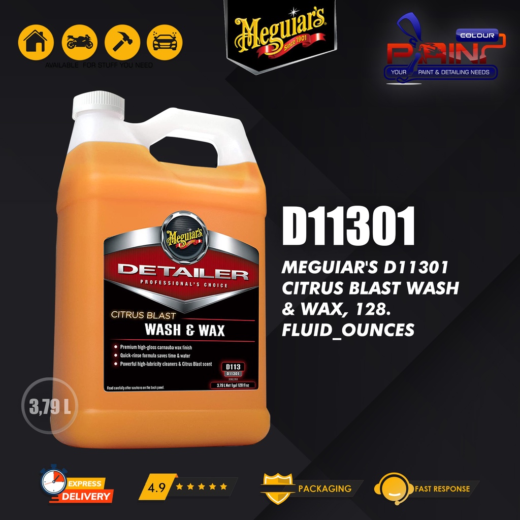 Meguiars CITRUS BLAST WASH &amp; WAX SHAMPOO D113 3,79L