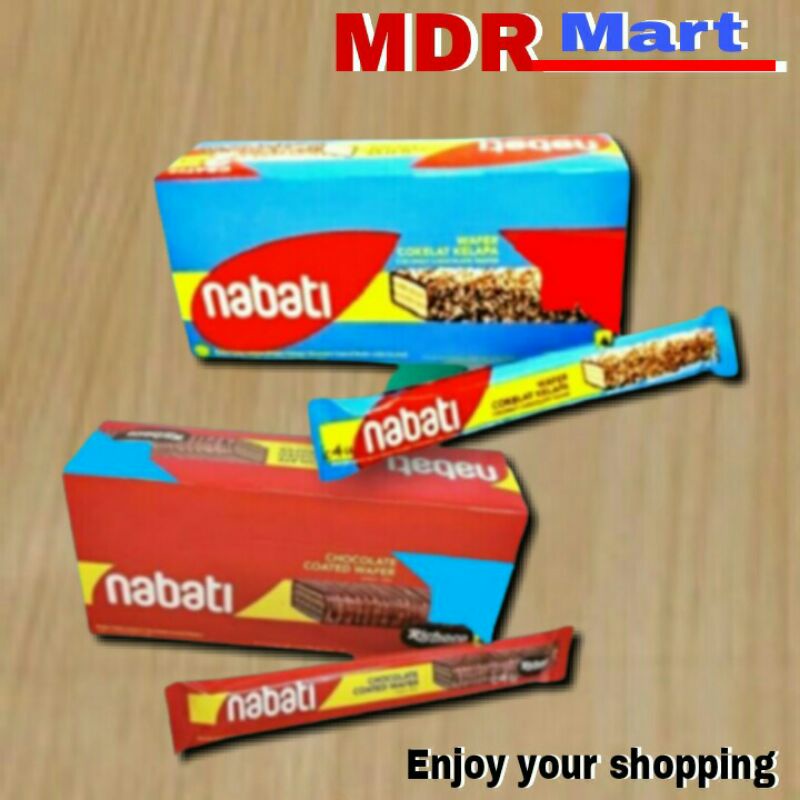 

NABATI WAFER CHOCOLATE COATED/COKLAT KELAPA ISI 12 PCS @18gr