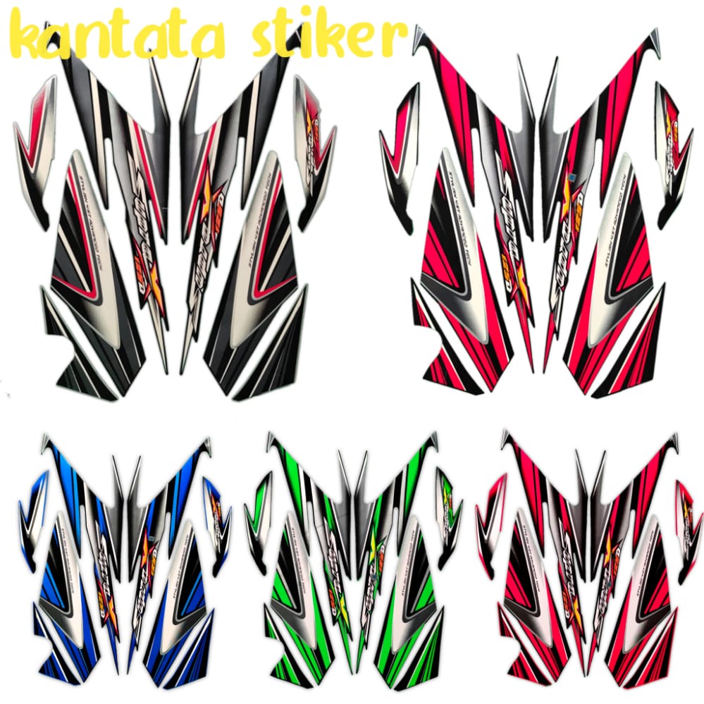 stiker striping motor honda supra x 125d 2006