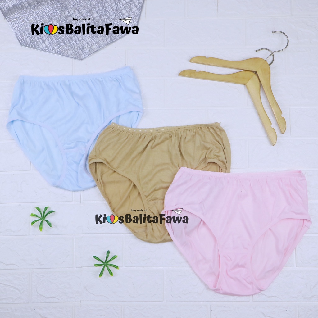 (ISI 3 PCS) DEWASA Celana Dalam Wanita Size XL / CD Underwear Murah Perempuan Pakaian Dalam