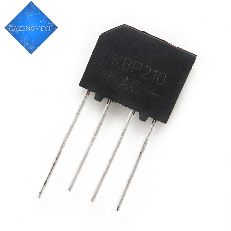 10Pcs / lot bridge rectifier 1000V 2A DIP KBP210 KBP210G