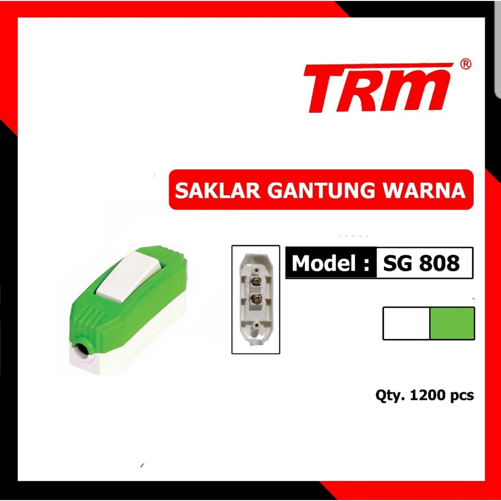 TRM SG-808 Warna Saklar Gantung / Skakel Gantung Warna