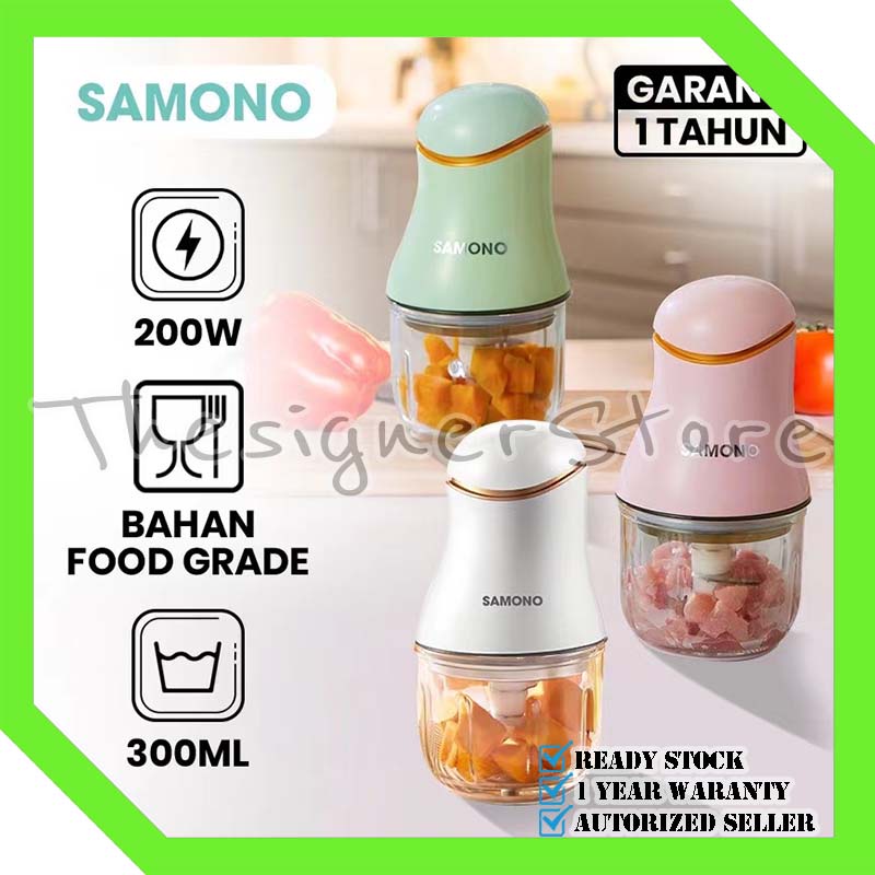 Portable Food Processor Samono SW099 Blender Elektrik Kaca Multifungsi 200 Watt SW-099