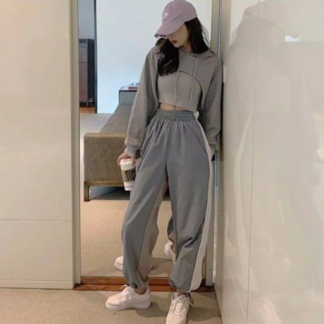 AZ.FS - ZEC   Sweater Crop Hoodie  Dada Terbuka / Hoodie Pent top /  Bonanza Bonanza Supercrop Hoodi