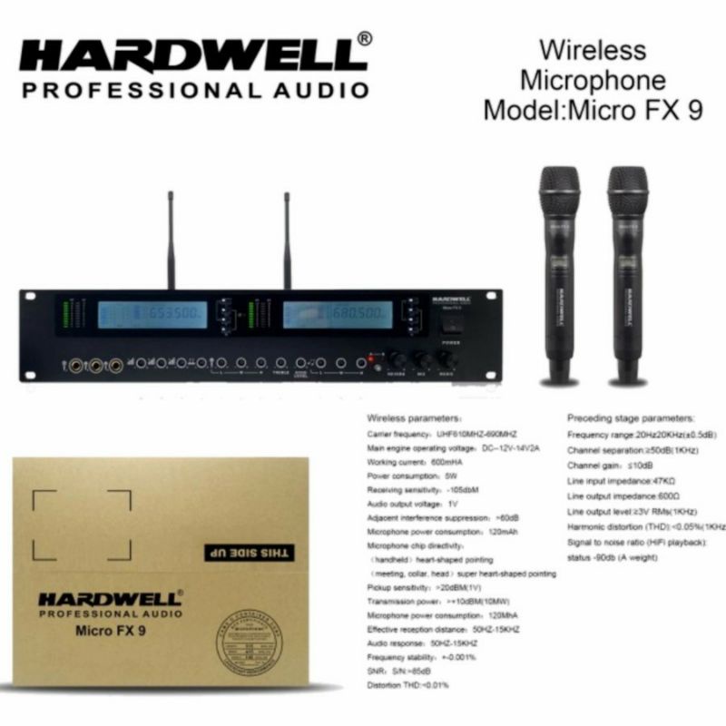 Jual Mic Wireless Original Hardwell Micro FX 9 ( microphone +effect