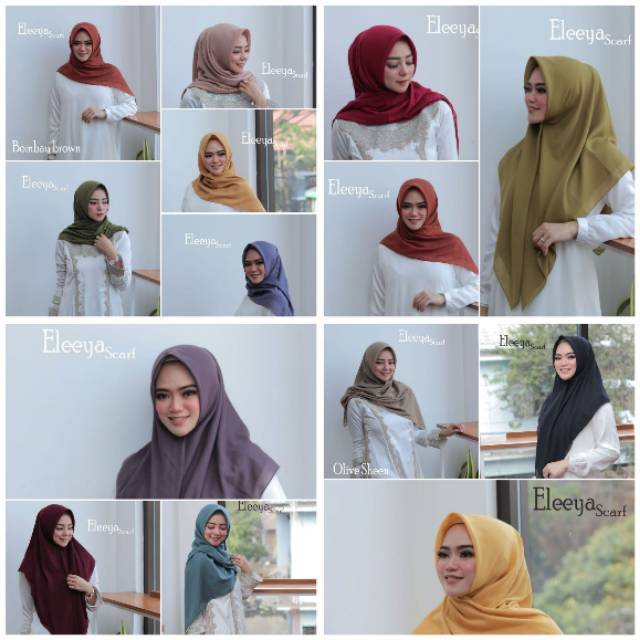 HIJAB SEGIEMPAT VOAL PREMIUM POLOS ORIGINAL  || Eleeya Scarf