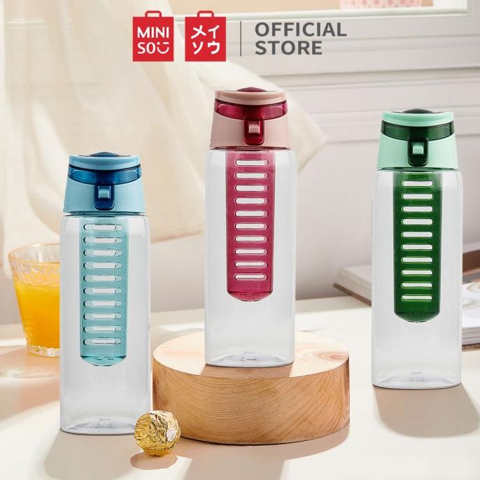 MINISO Botol Air Bermotif Buah Ringan Cangkir Minum Termos Panci Isola