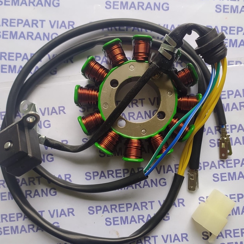 SPul pengapian  viar karya 150 200 300 cc 12 lilitan 93 sepul viar roda 3 spul viar roda tiga -onnli