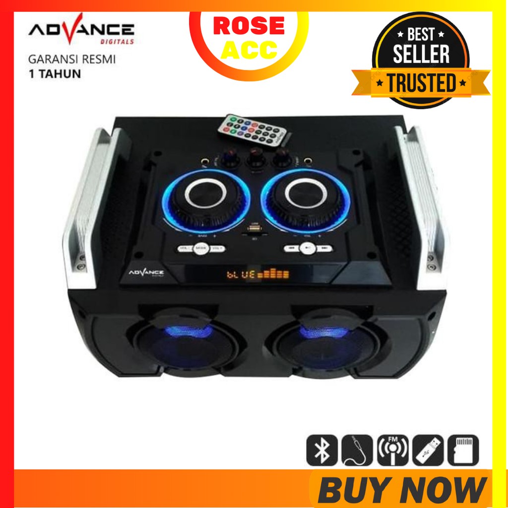 Speaker Bluetooth Advance M8300BT Hi Fi Speaker Karaoke microSD Card