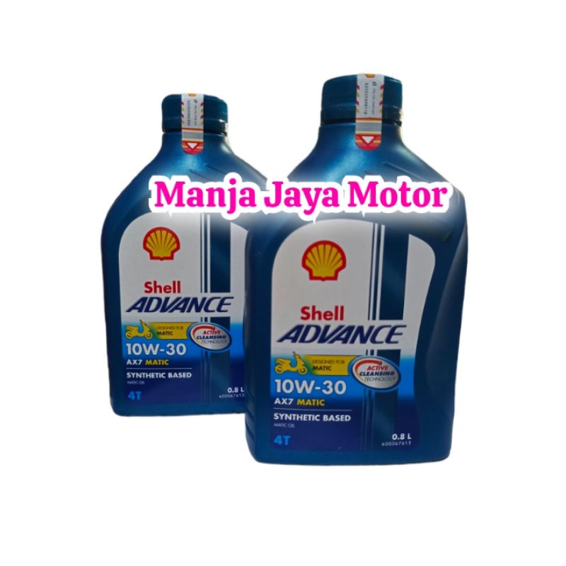 oli shell AX7 matic 10w-30 (800ml) for all matic honda yamaha suzuki