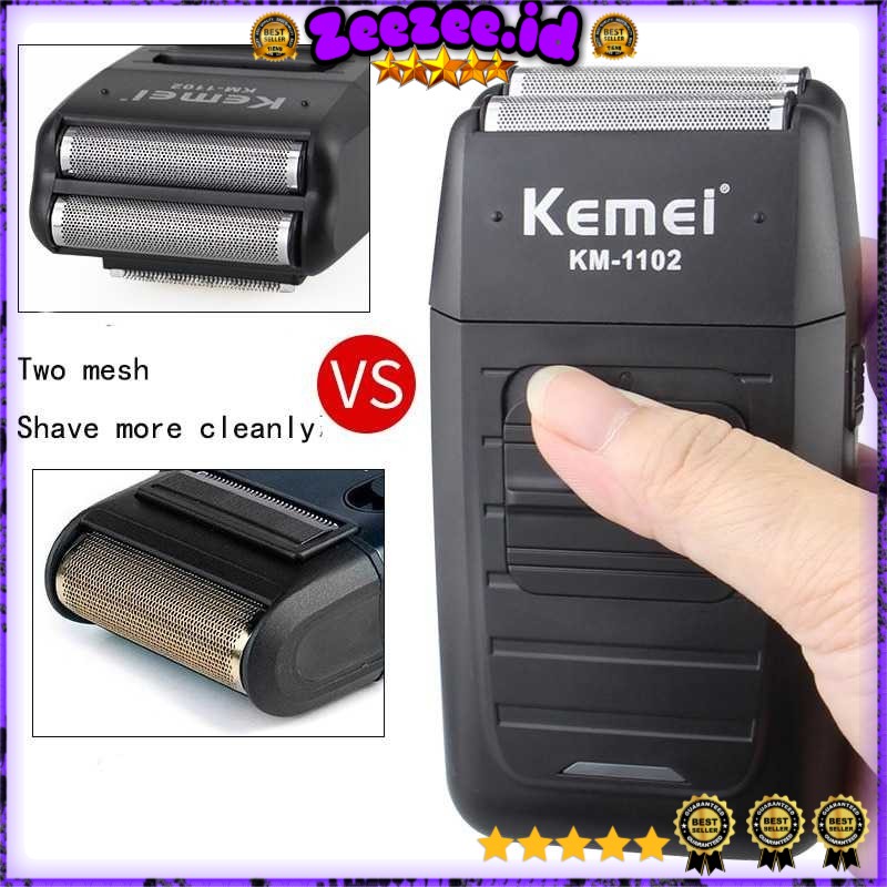 Kemei Alat Cukur Elektrik Rechargeable Cordless Shaver for Men-KM-1102