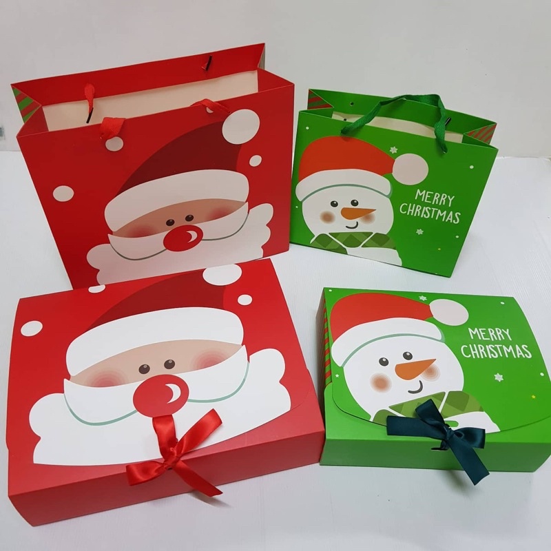 

Santa paperbag/ Tas kado/ snowman and santa bags [Packaging Chrismas Bags]