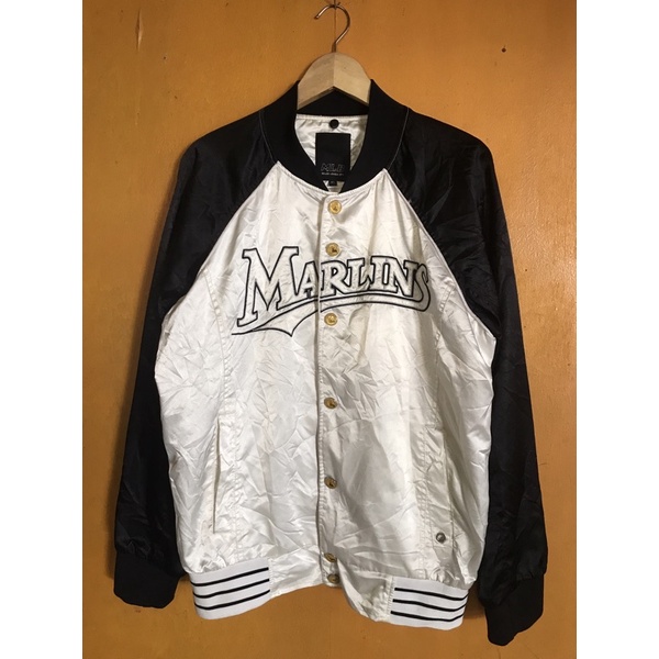 jacket varsity mlb marlins second