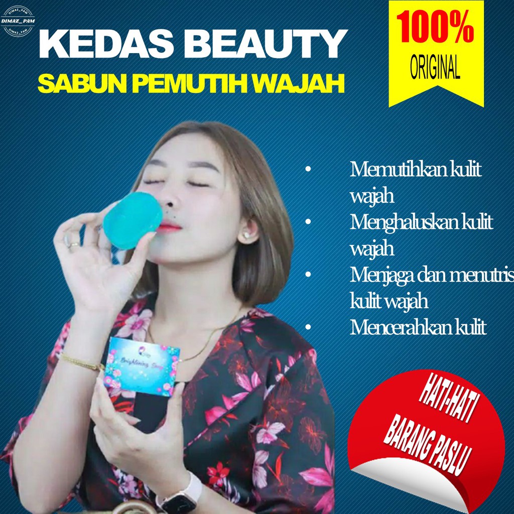 KEDAS BEAUTY sabun kedas beauty sabun obat jerawat collagen pemutih kulit wajah