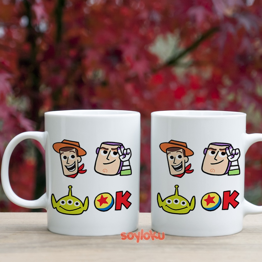 Buzz Lightyear and Friend Toy Story Gelas Mug Custom